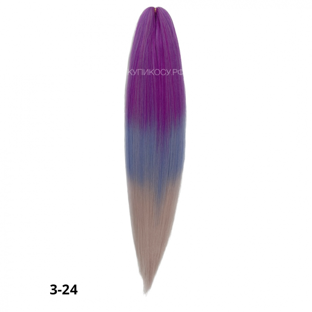 Канекалон Cocktail 3-24 (Hot plum/Lblue/Rose)