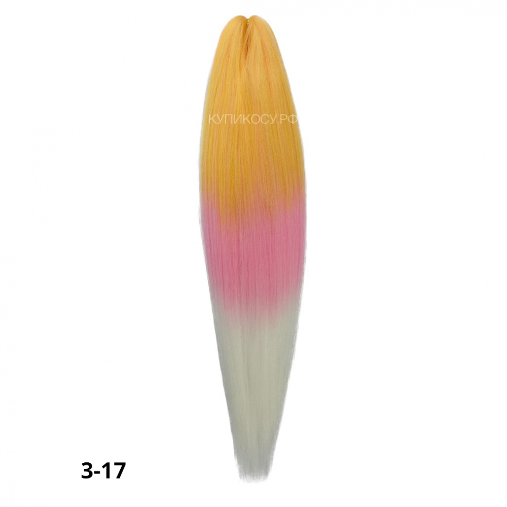 Канекалон Cocktail 3-17 (Yellow/Pink/White)